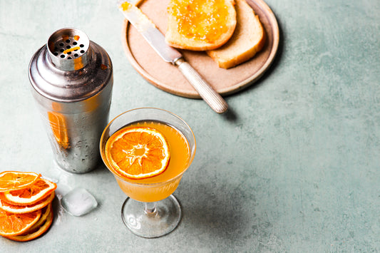 breakfast martini cocktail brunch orange juice darley abbey distillery london dry gin mixology drinks photography